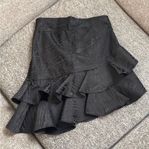 Zara Black Layered Mini Skirt